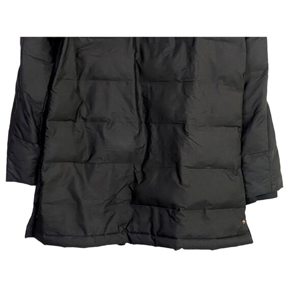 Zara Long Puffer Parka Hooded Jacket Long Sleeves Pockets Button Zip XS Black - Picture 8 of 14